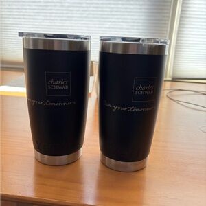 Set of 2 YETI Stainless Steel Tumblers